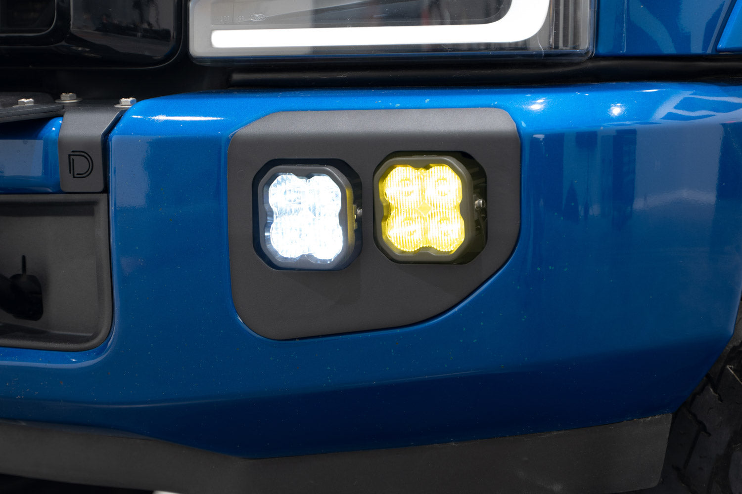Diode Dynamics SS3 LED Fog Pocket Kit for 2020-2022 Ford Super Duty Yellow Sport