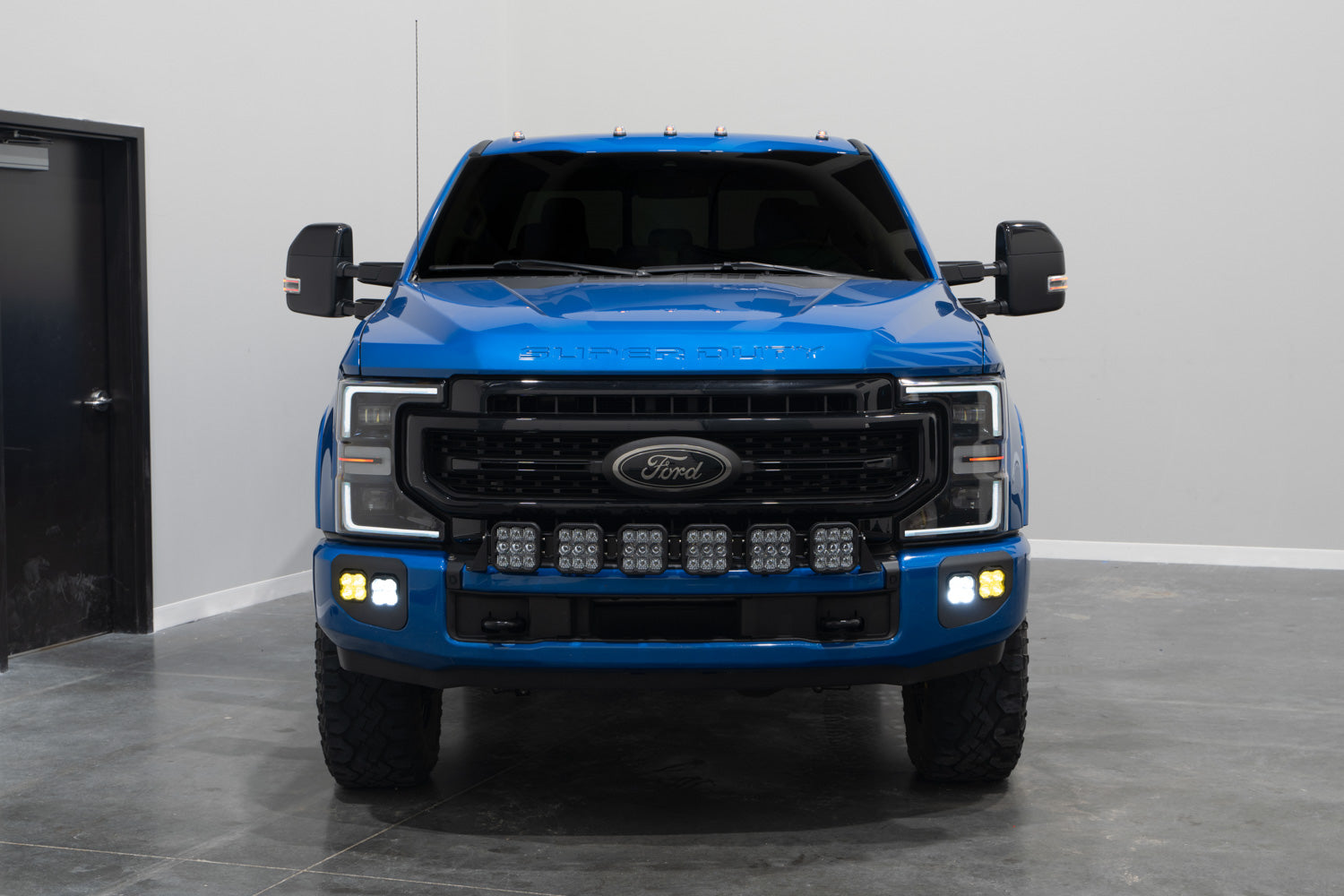Diode Dynamics SS3 LED Fog Pocket Kit for 2020-2022 Ford Super Duty Yellow Pro