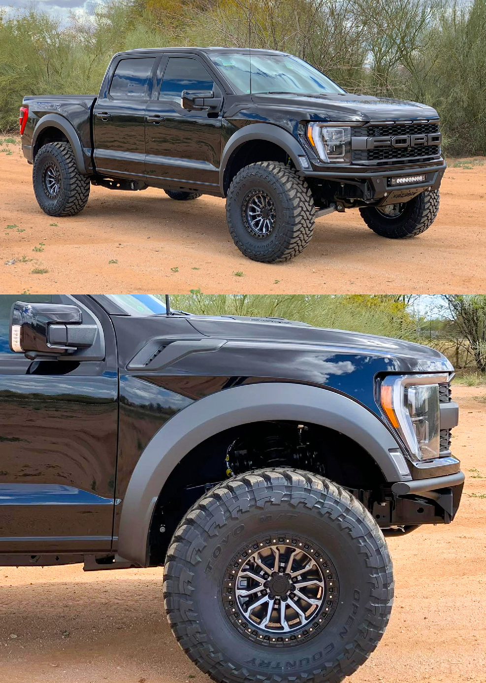 Foutz Motorsports Front Leveling Collar kit (1.5 or 2 inch lift) 2021-2023 Ford F-150 Raptor 2023 Ford F-150 Raptor R