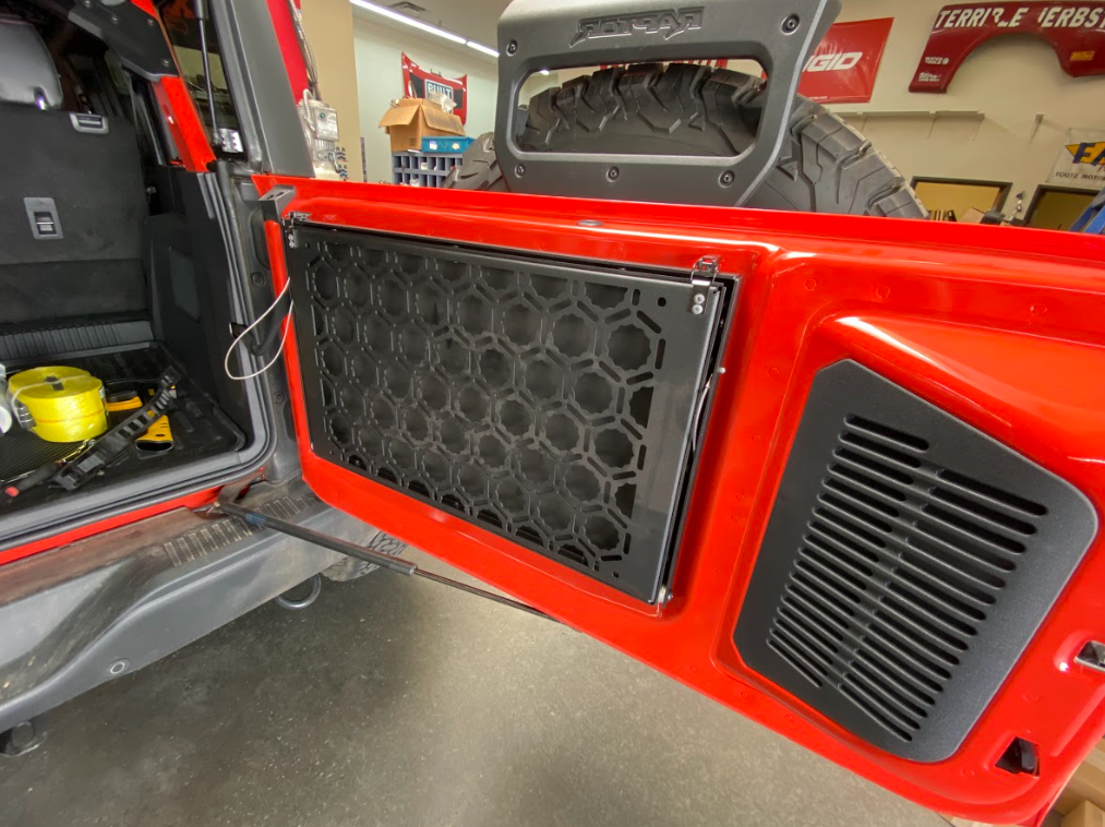 Foutz Motorsports Tailgate Fold Down Table Kit by Adapt-A-Panel 2022-2026 Ford Bronco Raptor 2021-2026 Ford Bronco