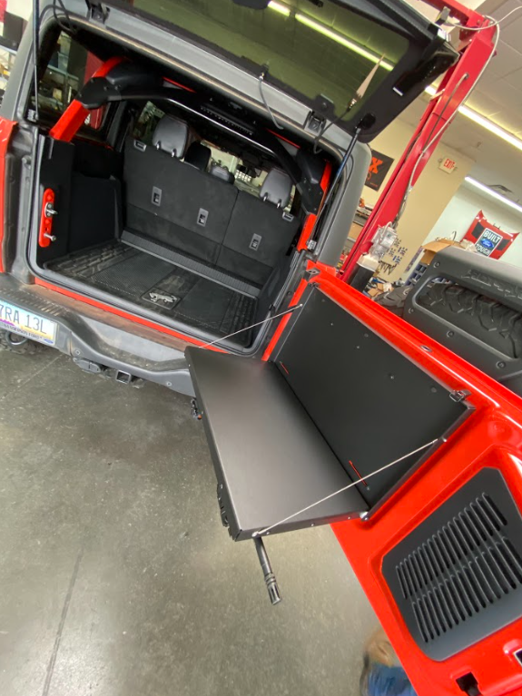 Foutz Motorsports Tailgate Fold Down Table Kit by Adapt-A-Panel 2022-2026 Ford Bronco Raptor 2021-2026 Ford Bronco