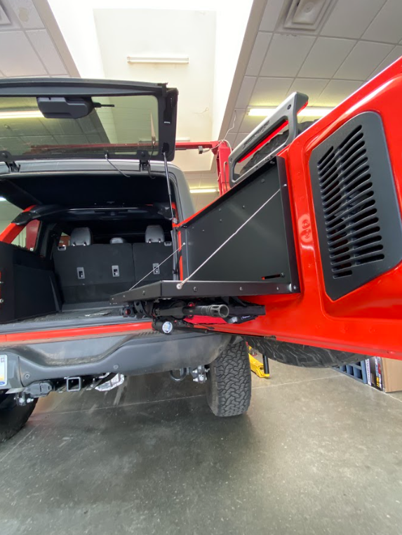 Foutz Motorsports Tailgate Fold Down Table Kit by Adapt-A-Panel 2022-2026 Ford Bronco Raptor 2021-2026 Ford Bronco