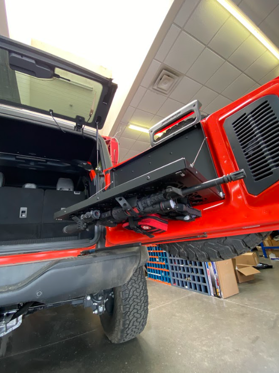 Foutz Motorsports Tailgate Fold Down Table Kit by Adapt-A-Panel 2022-2026 Ford Bronco Raptor 2021-2026 Ford Bronco
