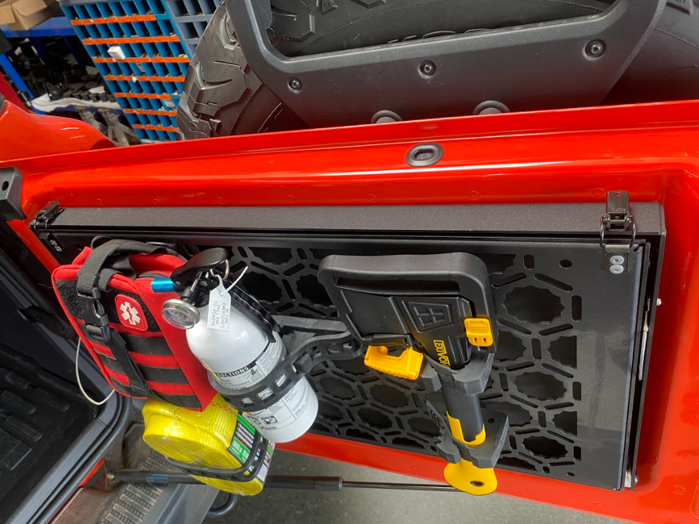 Foutz Motorsports Tailgate Fold Down Table Kit by Adapt-A-Panel 2022-2026 Ford Bronco Raptor 2021-2026 Ford Bronco