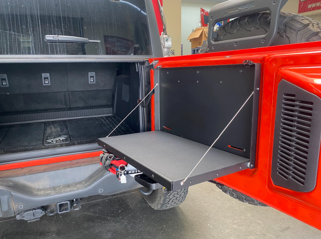 Foutz Motorsports Tailgate Fold Down Table Kit by Adapt-A-Panel 2022-2026 Ford Bronco Raptor 2021-2026 Ford Bronco
