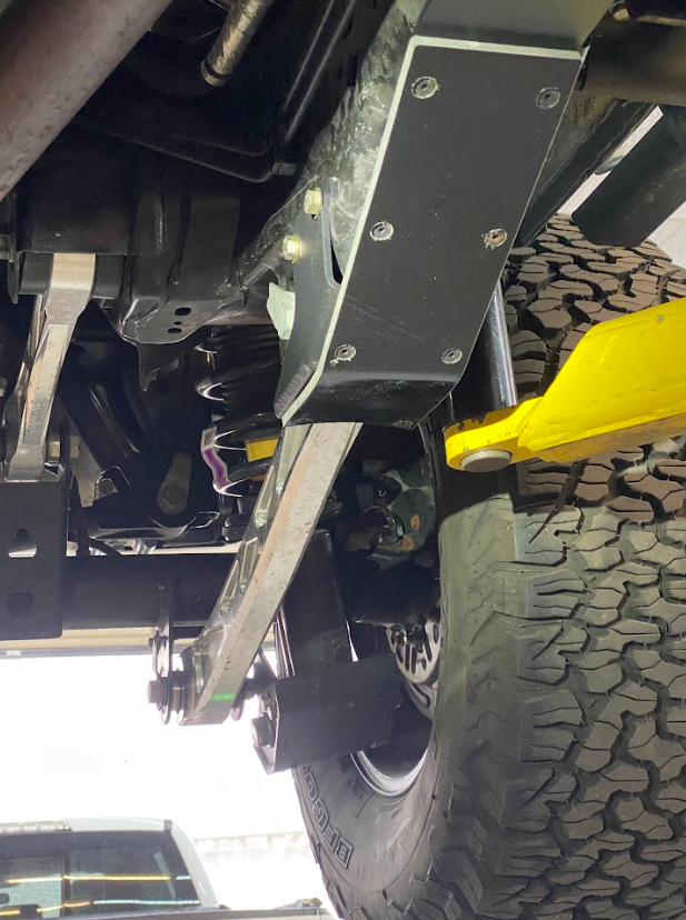 Foutz Motorsports REAR LOWER ARM FRAME GUARD with HDPE SLIDE 2021-2026 Ford Bronco