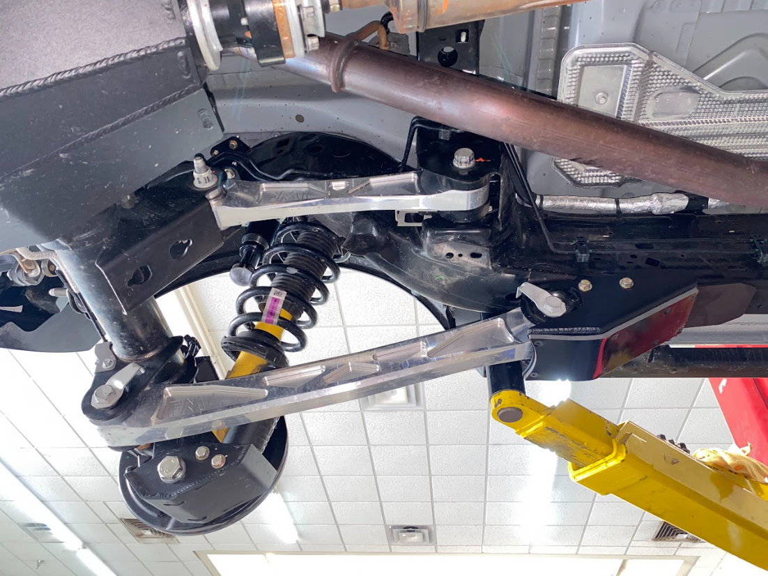 Foutz Motorsports REAR LOWER ARM FRAME GUARD with HDPE SLIDE 2021-2026 Ford Bronco