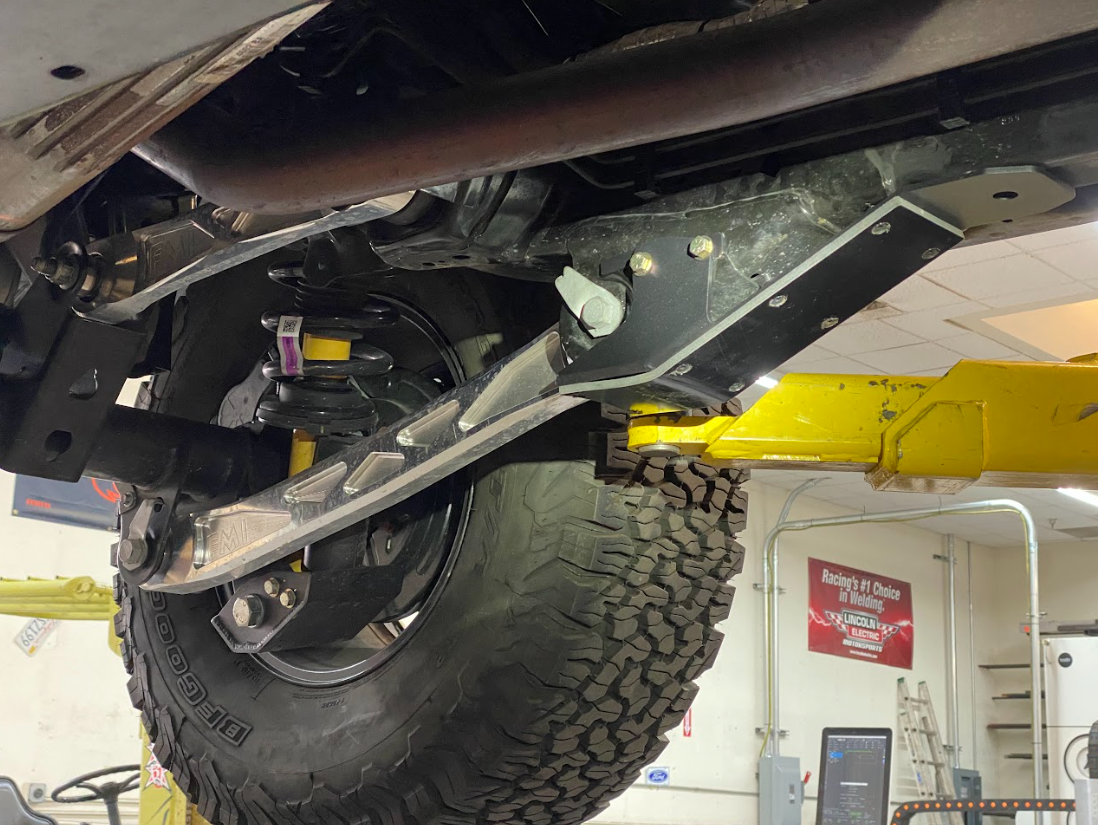 Foutz Motorsports REAR LOWER ARM FRAME GUARD with HDPE SLIDE 2021-2026 Ford Bronco