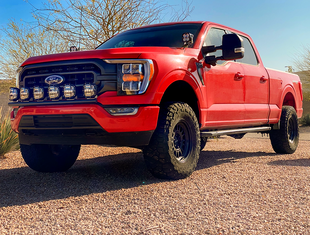 Foutz Motorsports Front Light Mount for Stock Bumper 2021-2023 Ford F-150