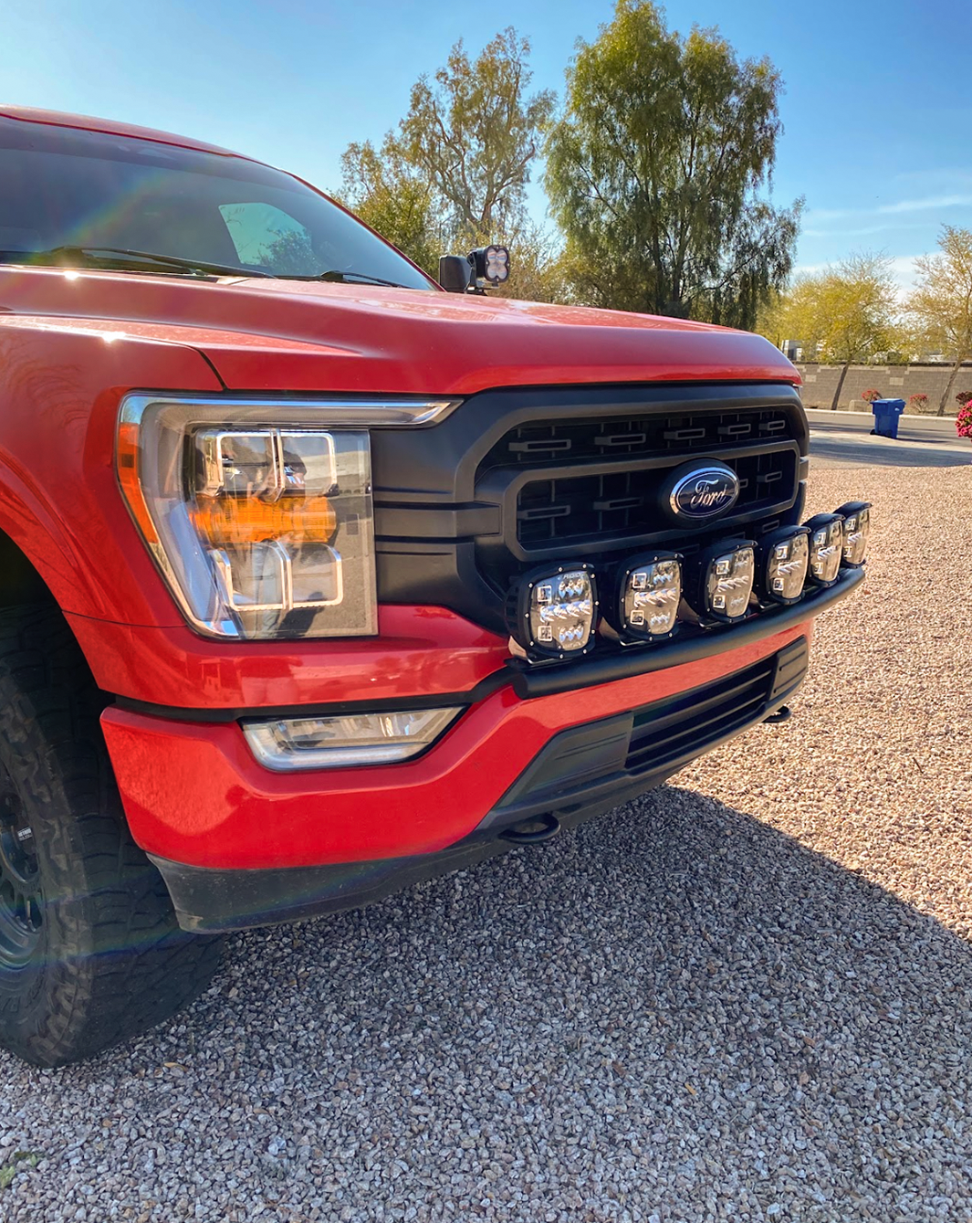 Foutz Motorsports Front Light Mount for Stock Bumper 2021-2023 Ford F-150
