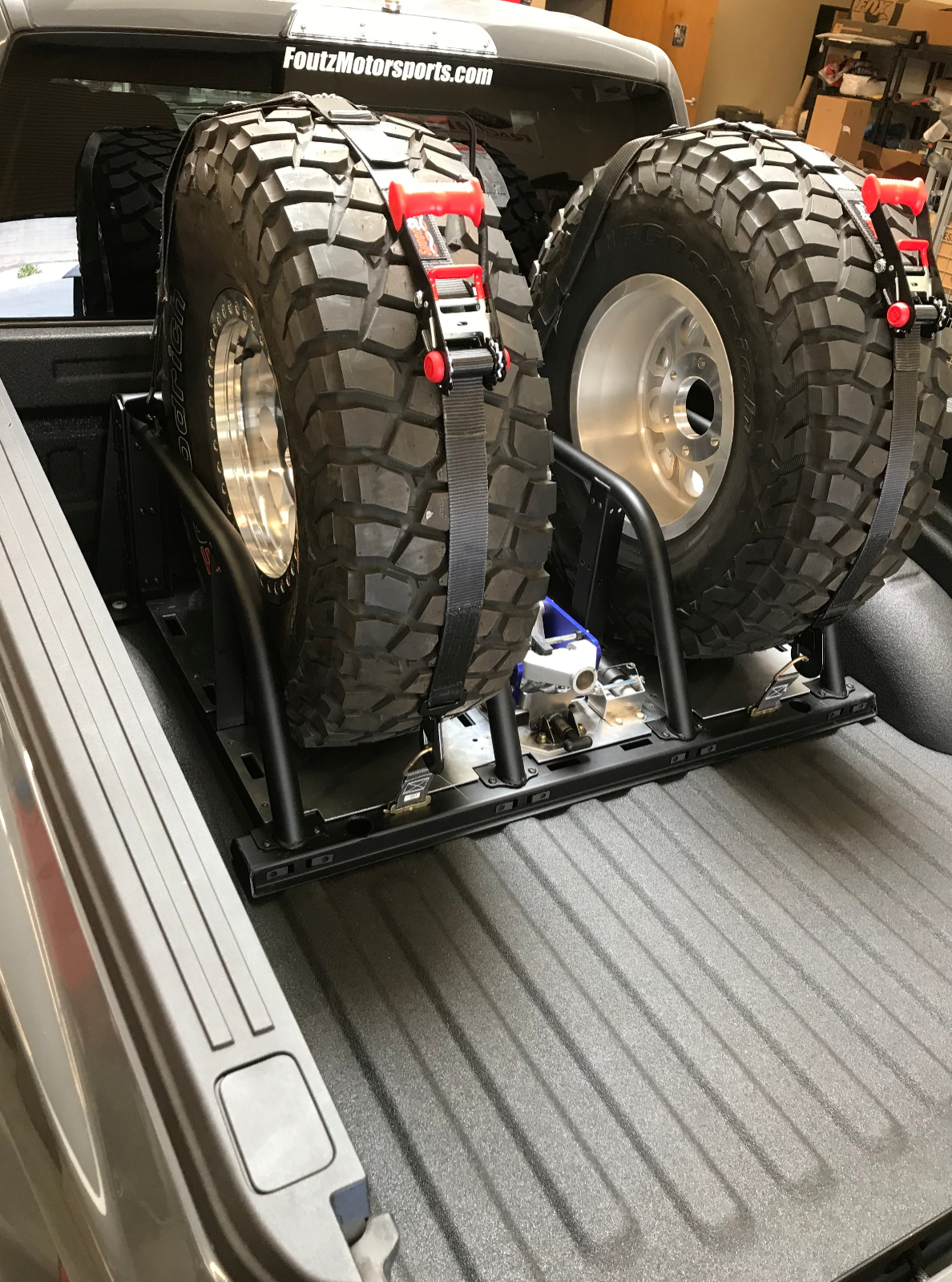 Foutz Motorsports 5-Link Rear Bed Organizer - 3.0x16 Coil Over 3.5x16 Bypass Shock 2021-2026 Ford F-150 Raptor 2023-2026 Ford F-150 Raptor R