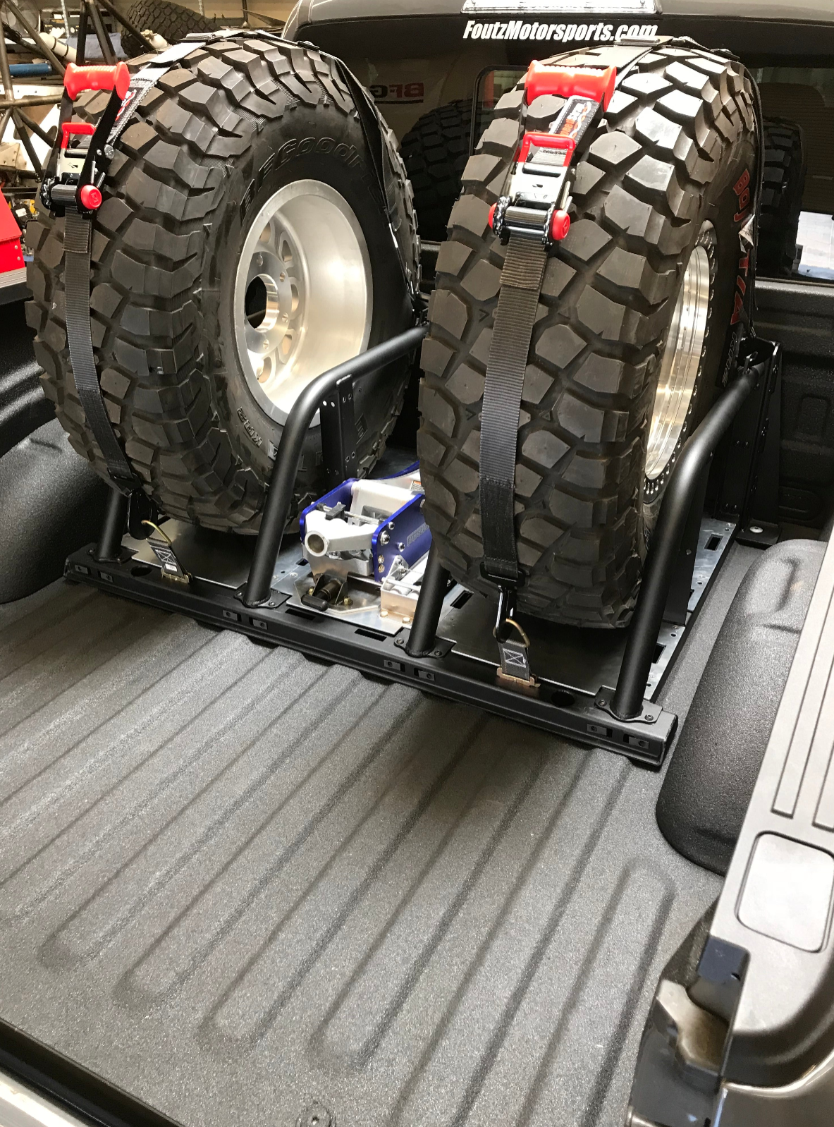 Foutz Motorsports 5-Link Rear Bed Organizer - 3.0x16 Coil Over 3.5x16 Bypass Shock 2021-2026 Ford F-150 Raptor 2023-2026 Ford F-150 Raptor R
