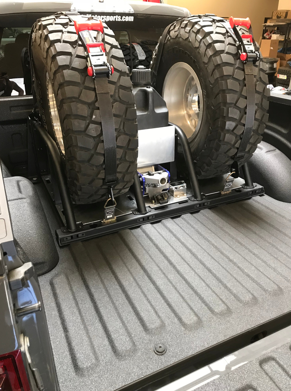 Foutz Motorsports 5-Link Rear Bed Organizer - 3.0x16 Coil Over 3.5x16 Bypass Shock 2021-2026 Ford F-150 Raptor 2023-2026 Ford F-150 Raptor R