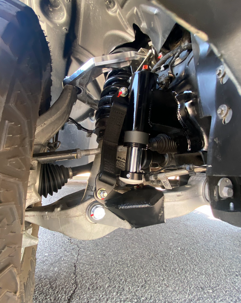 Foutz Motorsports Front Bump Stop & Limit Strap Kit - Stock Lower Arm 2021-2024 Ram 1500 TRX