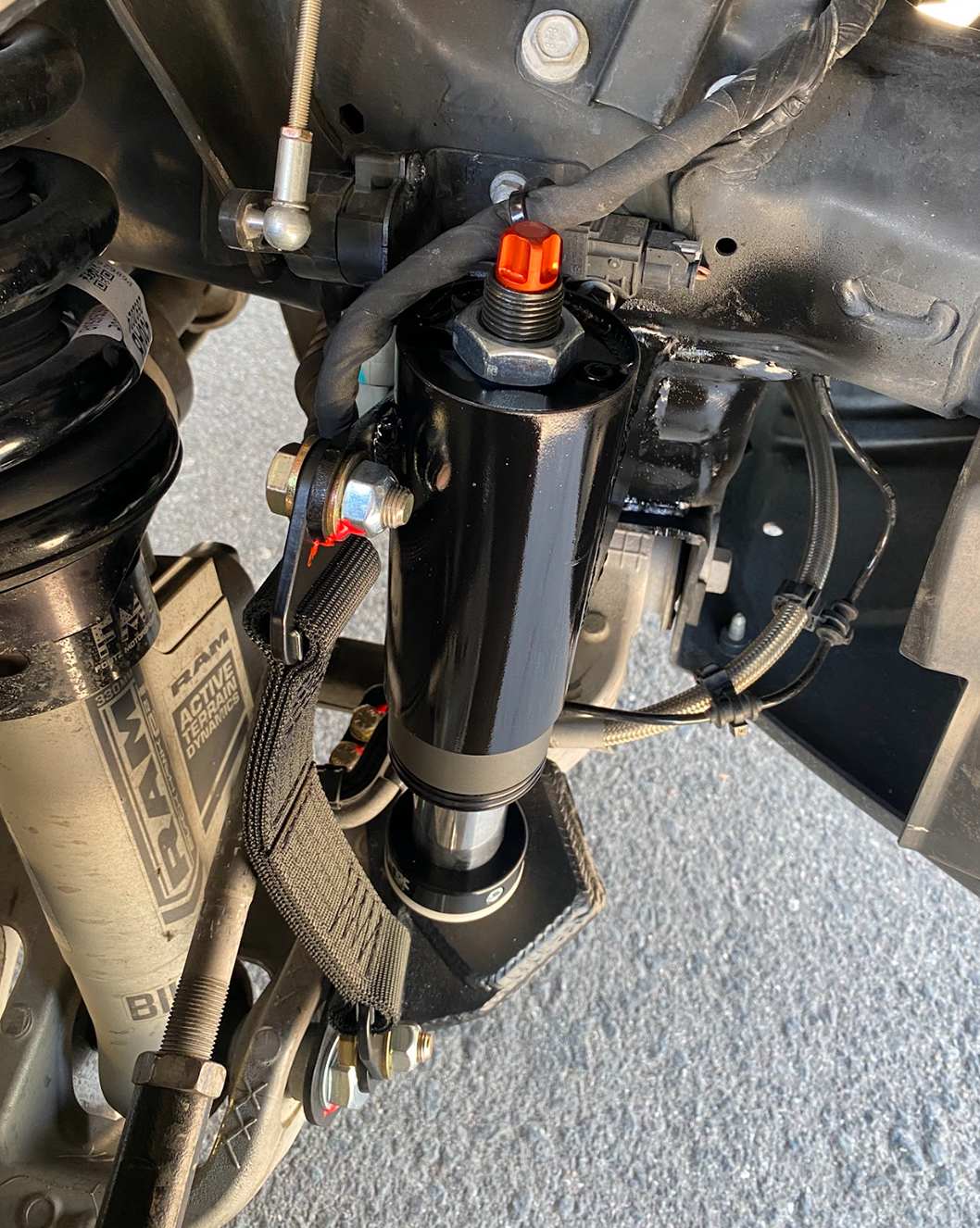Foutz Motorsports Front Bump Stop & Limit Strap Kit - Stock Lower Arm 2021-2024 Ram 1500 TRX