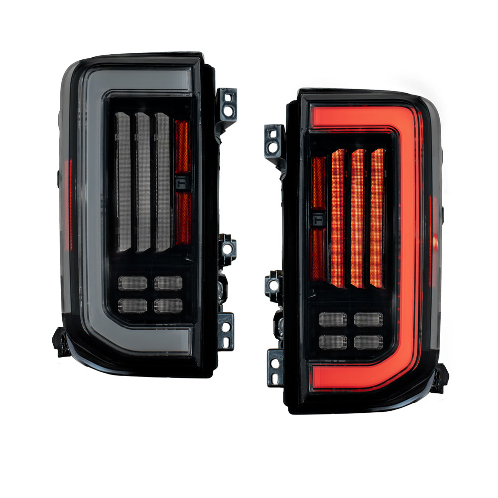 2021-2025 Ford Bronco LED Tail Lights (Red or Smoked), Pair - Apollo Off-Road