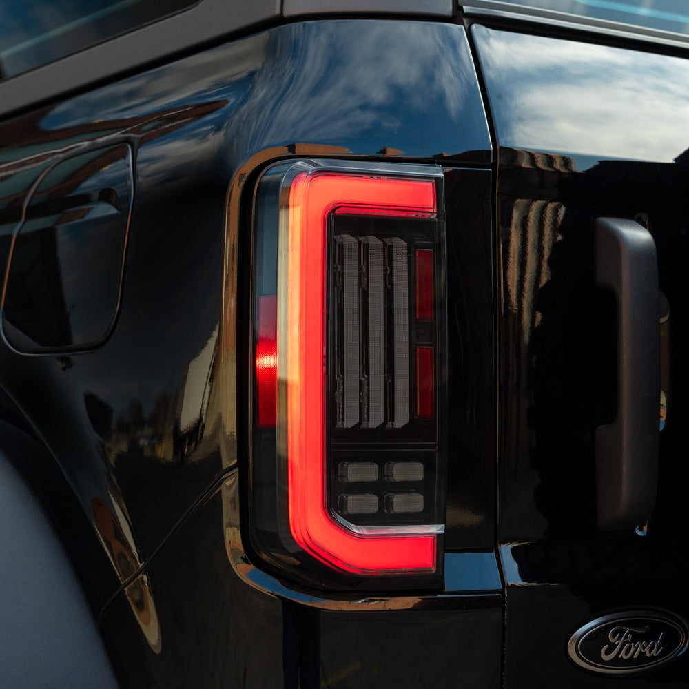 2021-2025 Ford Bronco LED Tail Lights (Red or Smoked), Pair - Apollo Off-Road