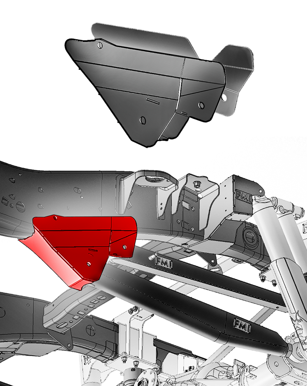 Foutz Motorsports 5-Link Rear Arm Frame Mount Kit 2021-2023 Ford F-150 Raptor