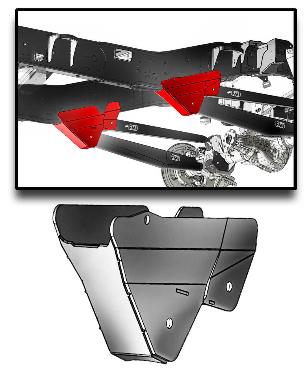 Foutz Motorsports 5-Link Rear Arm Frame Mount Kit 2021-2023 Ford F-150 Raptor