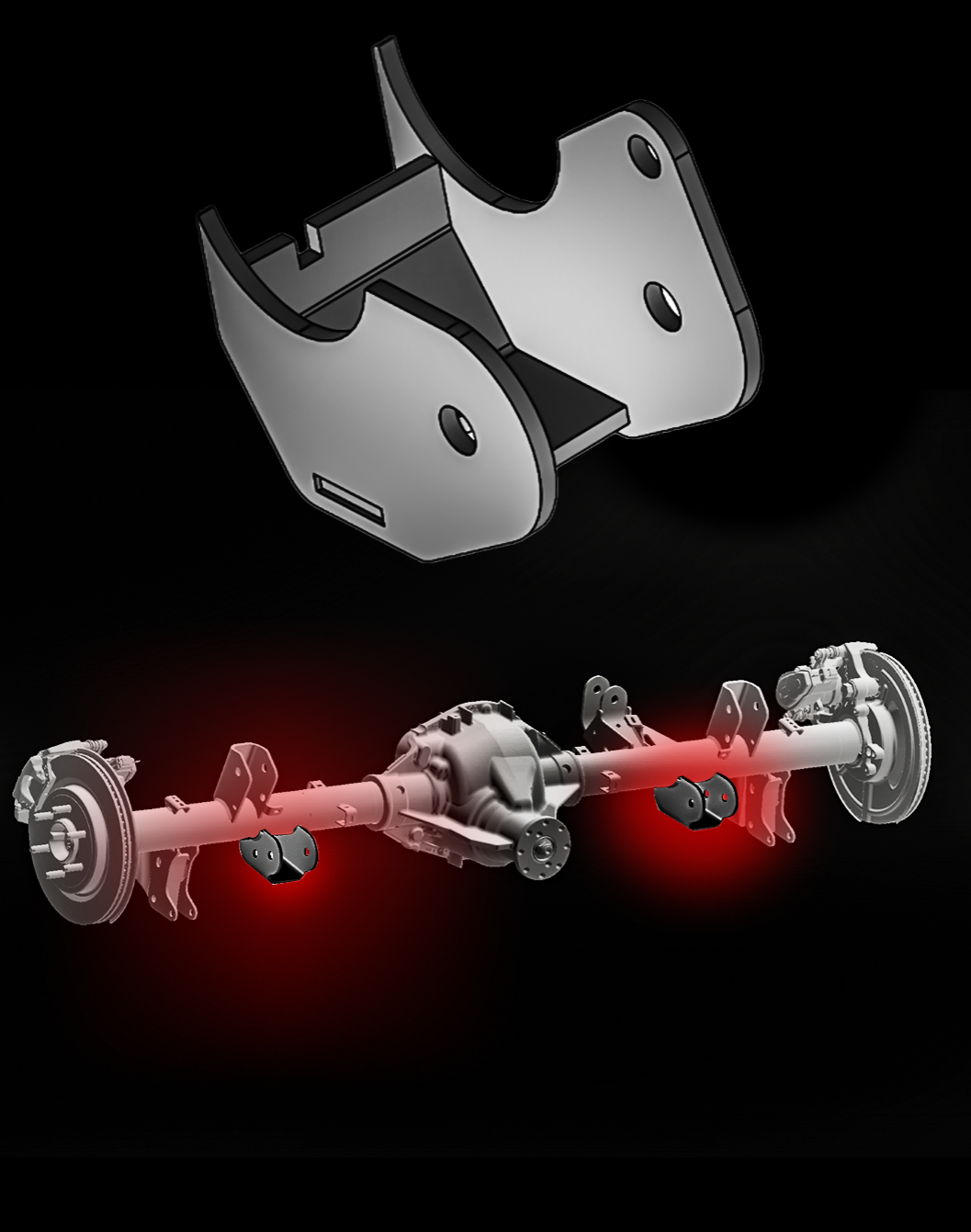 Foutz Motorsports 5-Link Rear Axle Lower Link Mount Kit – Weld-On 2021-2023 Ford F-150 Raptor