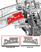 Foutz Motorsports Front Frame Reinforcement Plates 2021-2026 Ford F-150 Raptor