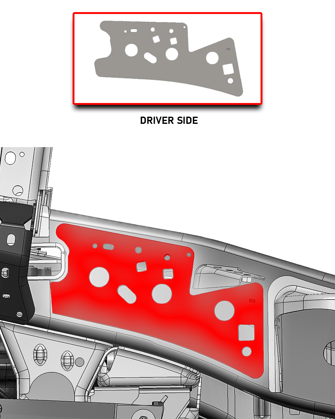Foutz Motorsports Front Frame Reinforcement Plates 2021-2026 Ford F-150 Raptor