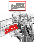 Foutz Motorsports Front Frame Reinforcement Plates 2021-2026 Ford F-150 Raptor