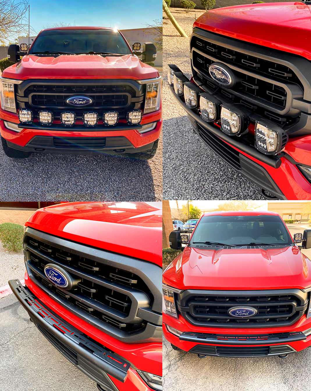 Foutz Motorsports Front Light Mount for Stock Bumper 2021-2023 Ford F-150