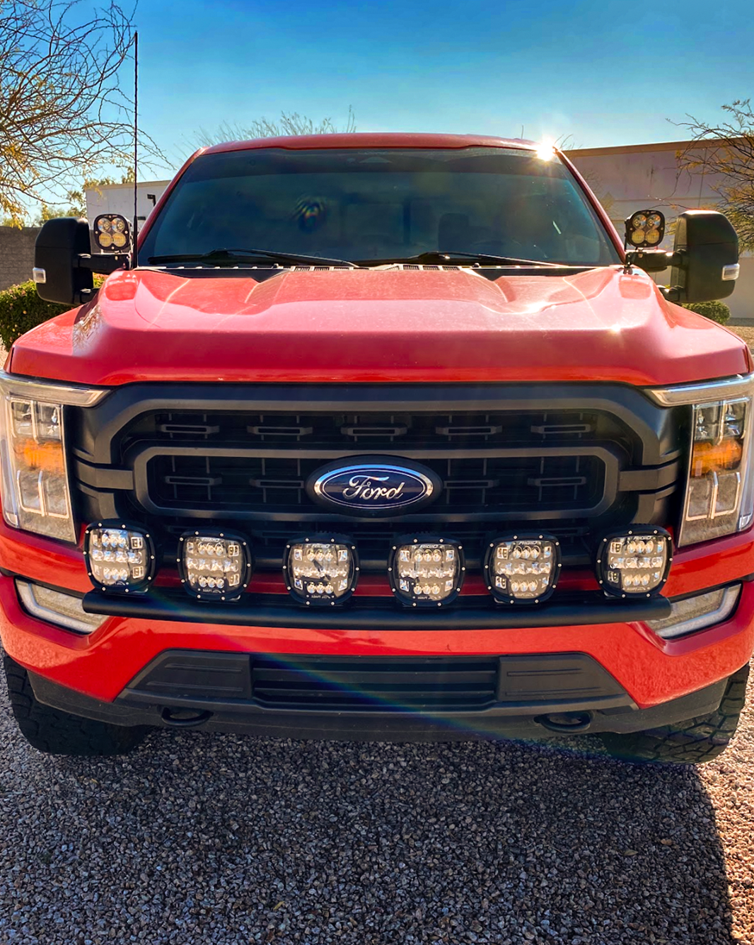 Foutz Motorsports Front Light Mount for Stock Bumper 2021-2023 Ford F-150