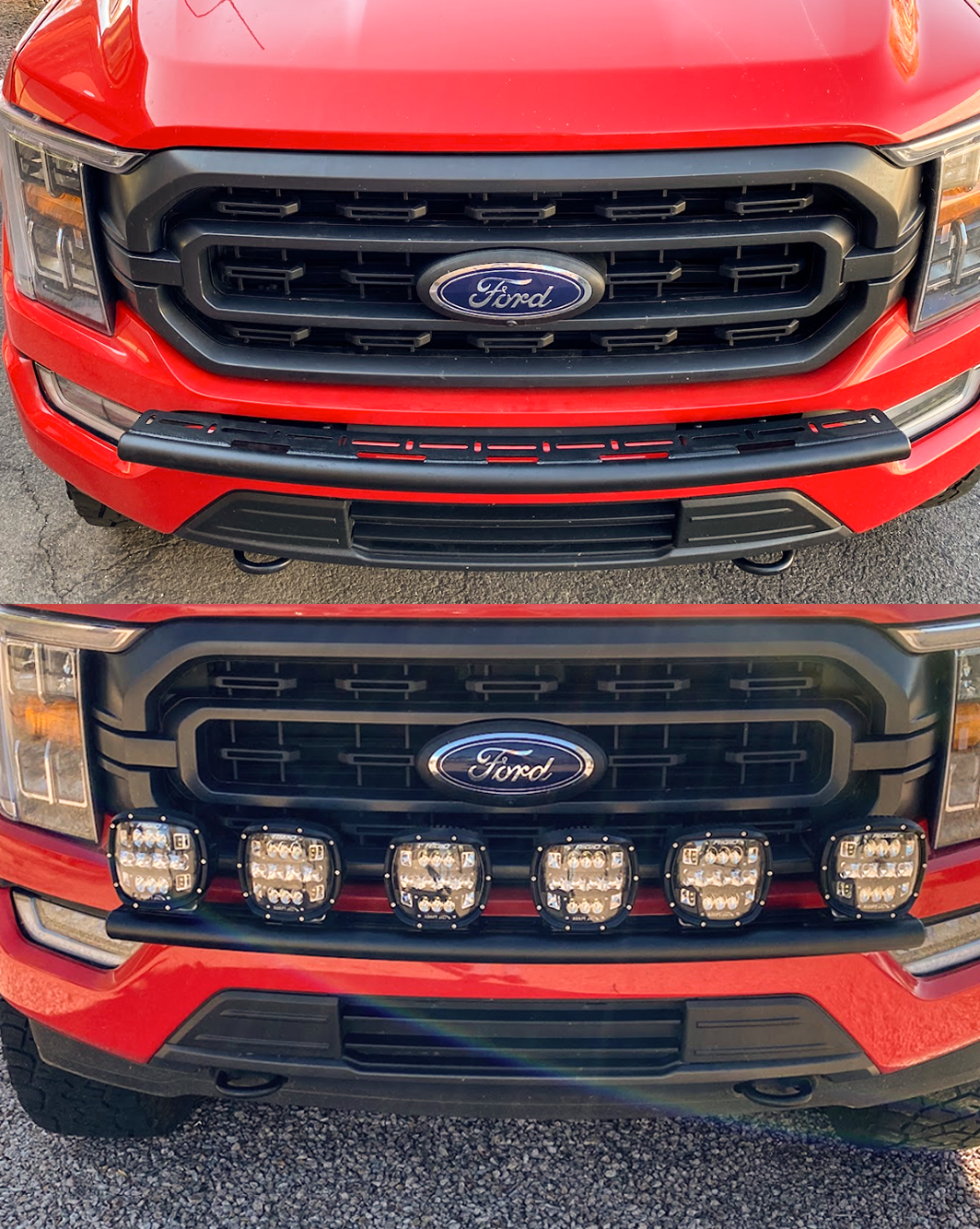 Foutz Motorsports Front Light Mount for Stock Bumper 2021-2023 Ford F-150