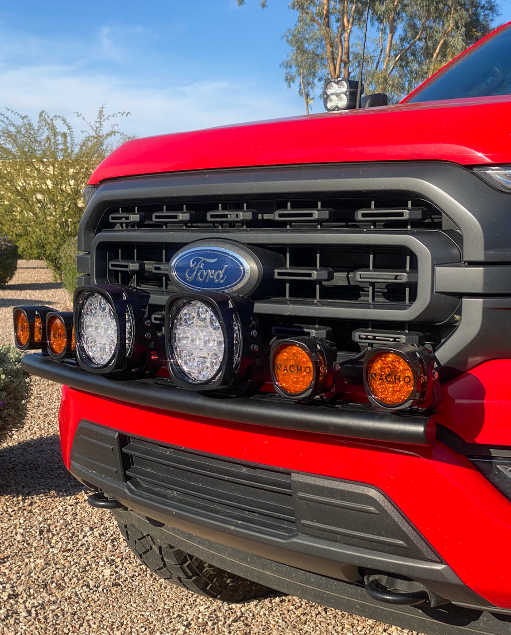 Foutz Motorsports Front Light Mount for Stock Bumper 2021-2023 Ford F-150