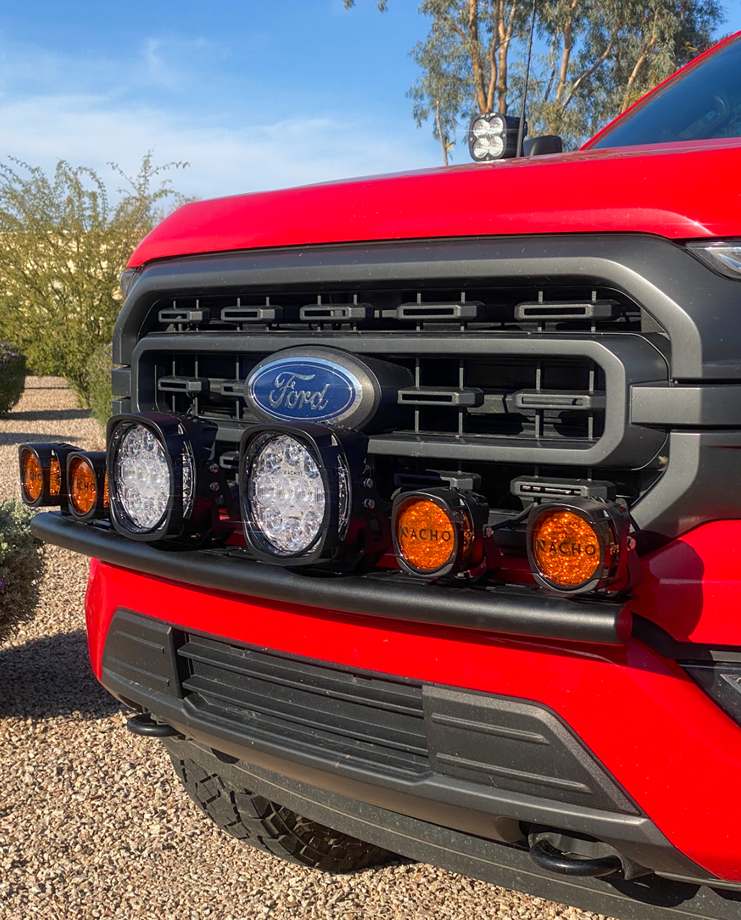 Foutz Motorsports Front Light Mount for Stock Bumper 2021-2023 Ford F-150