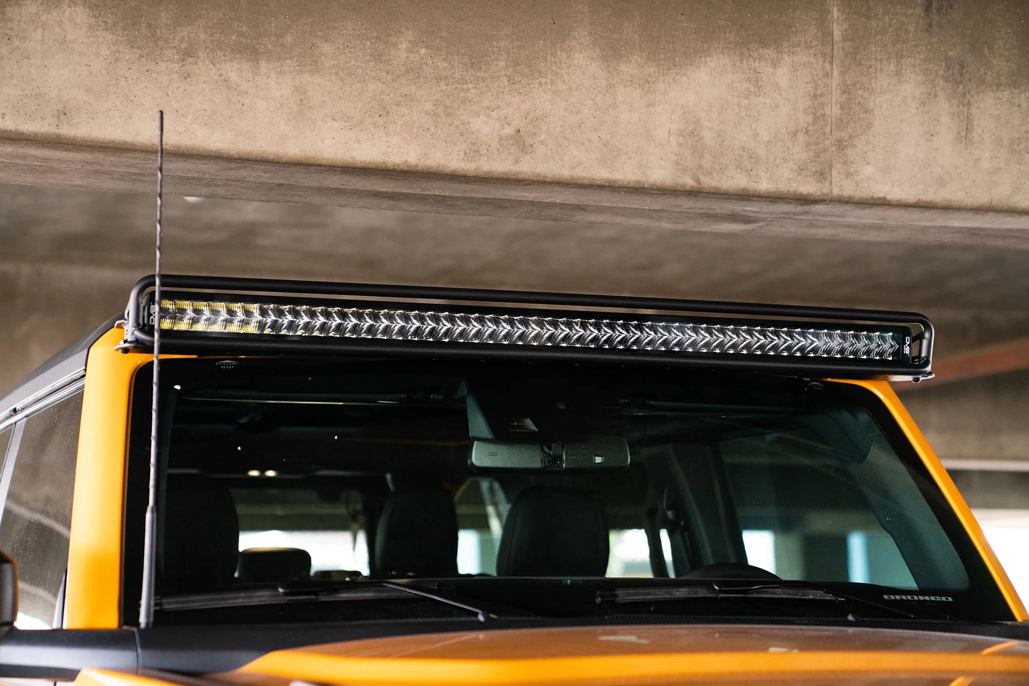 2021-22 Ford Bronco; 52-Inch Straight LED Light Bar Mount - Apollo Off-Road