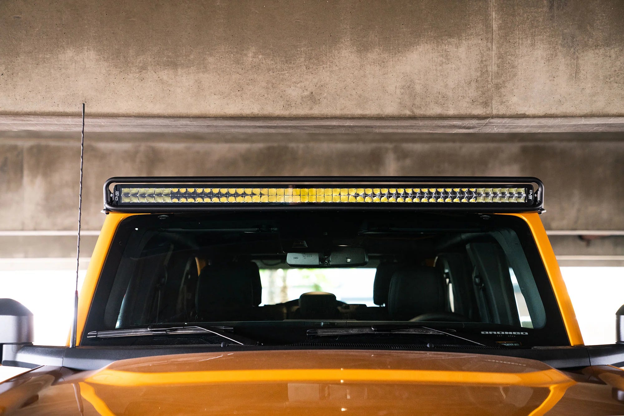 2021-22 Ford Bronco; 52-Inch Straight LED Light Bar Mount - Apollo Off-Road