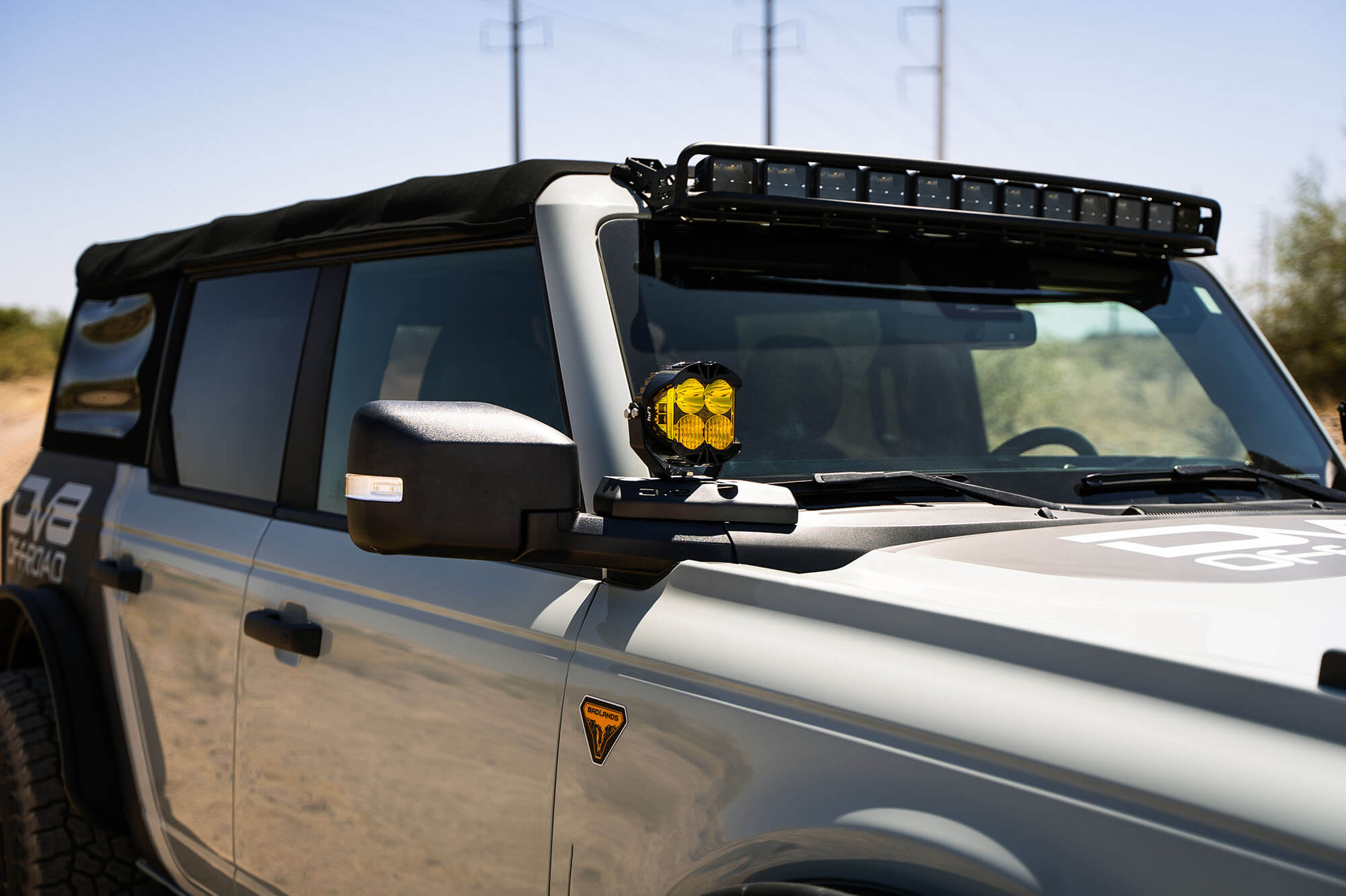 2021-22 Ford Bronco A-Pillar Pod Light Mounts - Apollo Off-Road