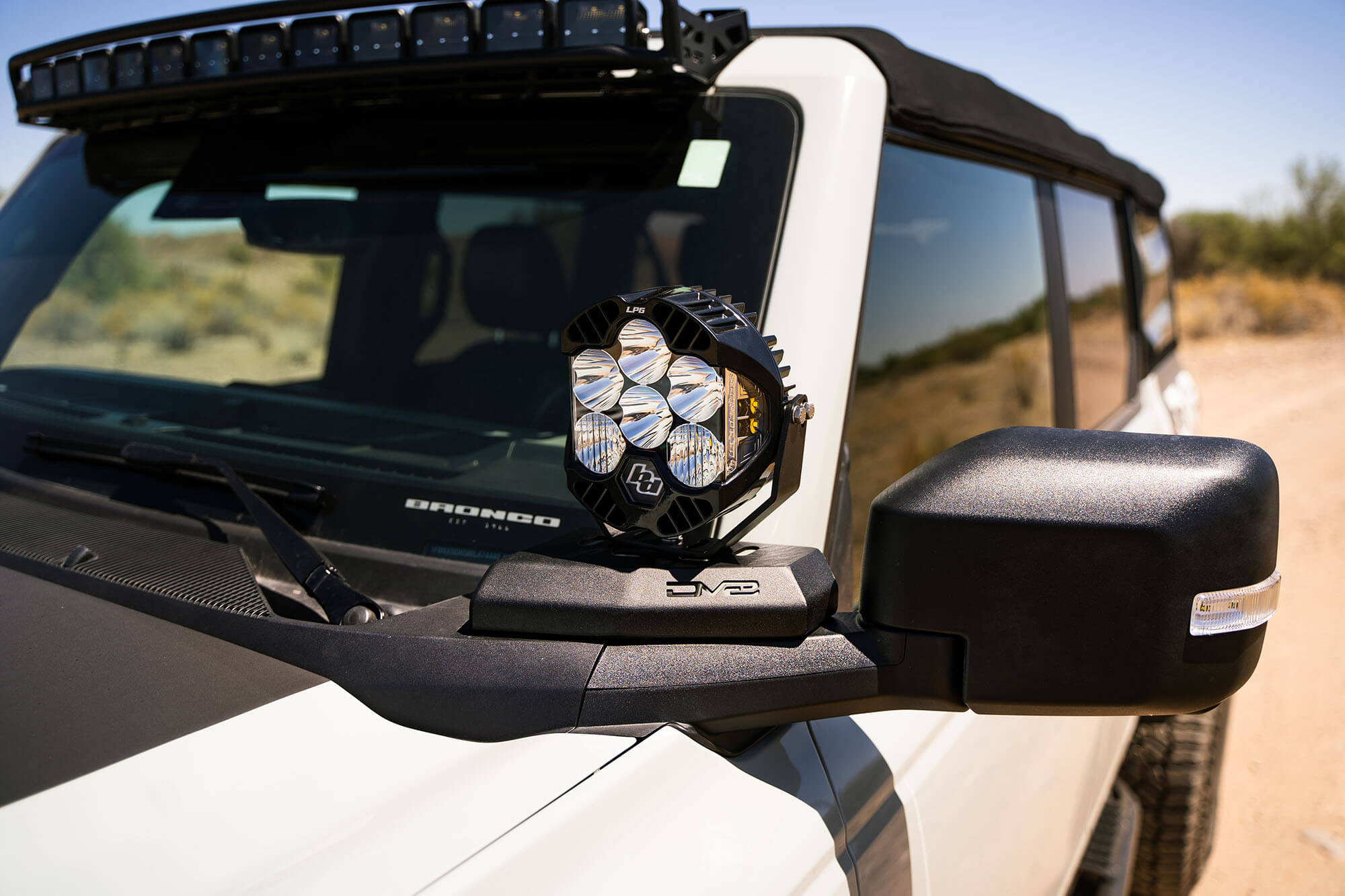 2021-22 Ford Bronco A-Pillar Pod Light Mounts - Apollo Off-Road