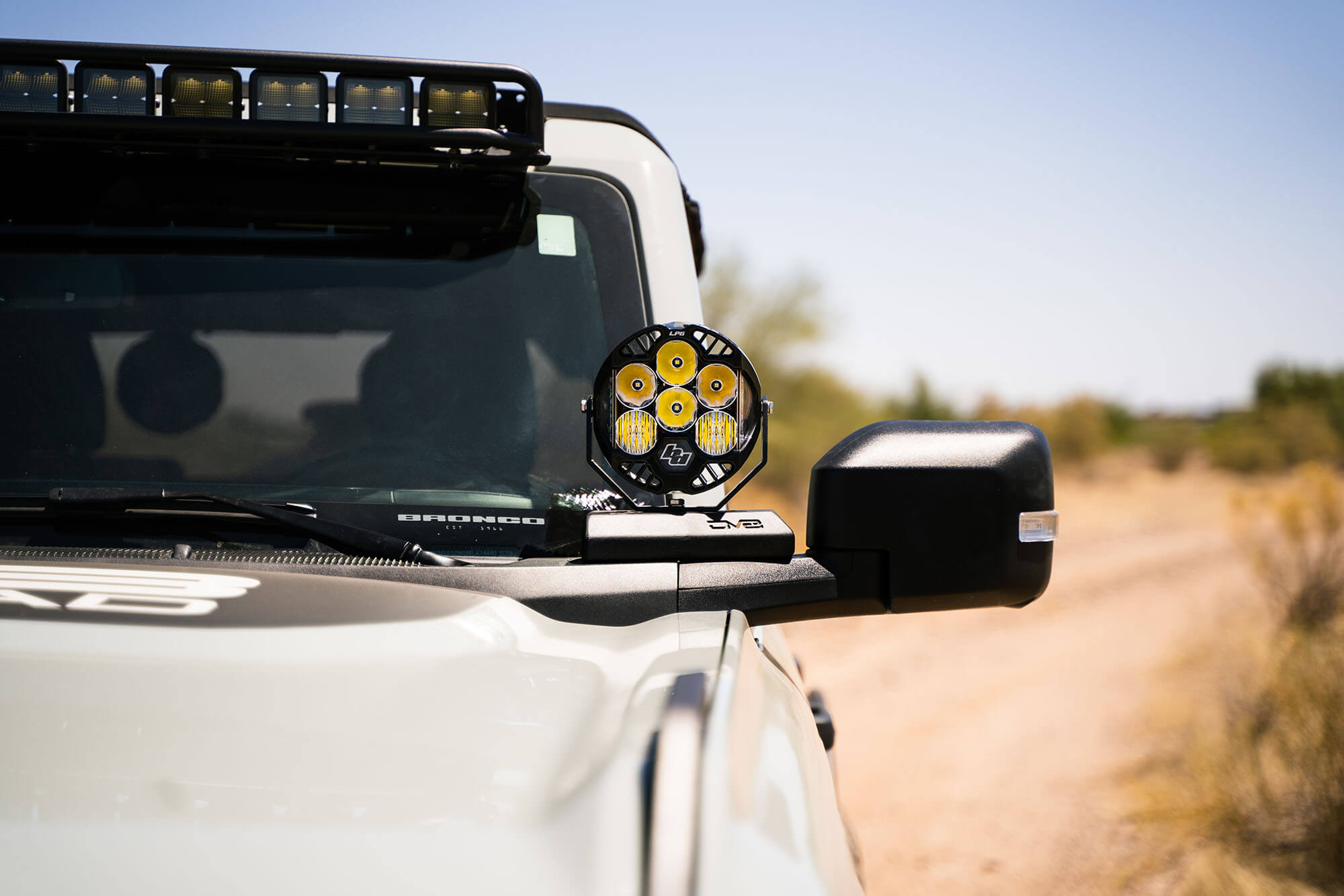 2021-22 Ford Bronco A-Pillar Pod Light Mounts - Apollo Off-Road