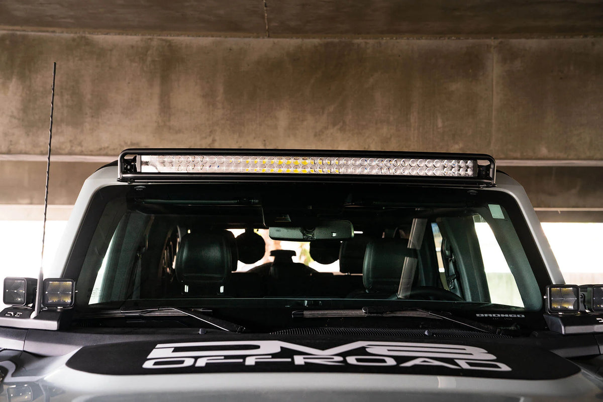 2021-22 Ford Bronco - Curved Light Bracket for 12 3-Inch Pod Lights - Apollo Off-Road