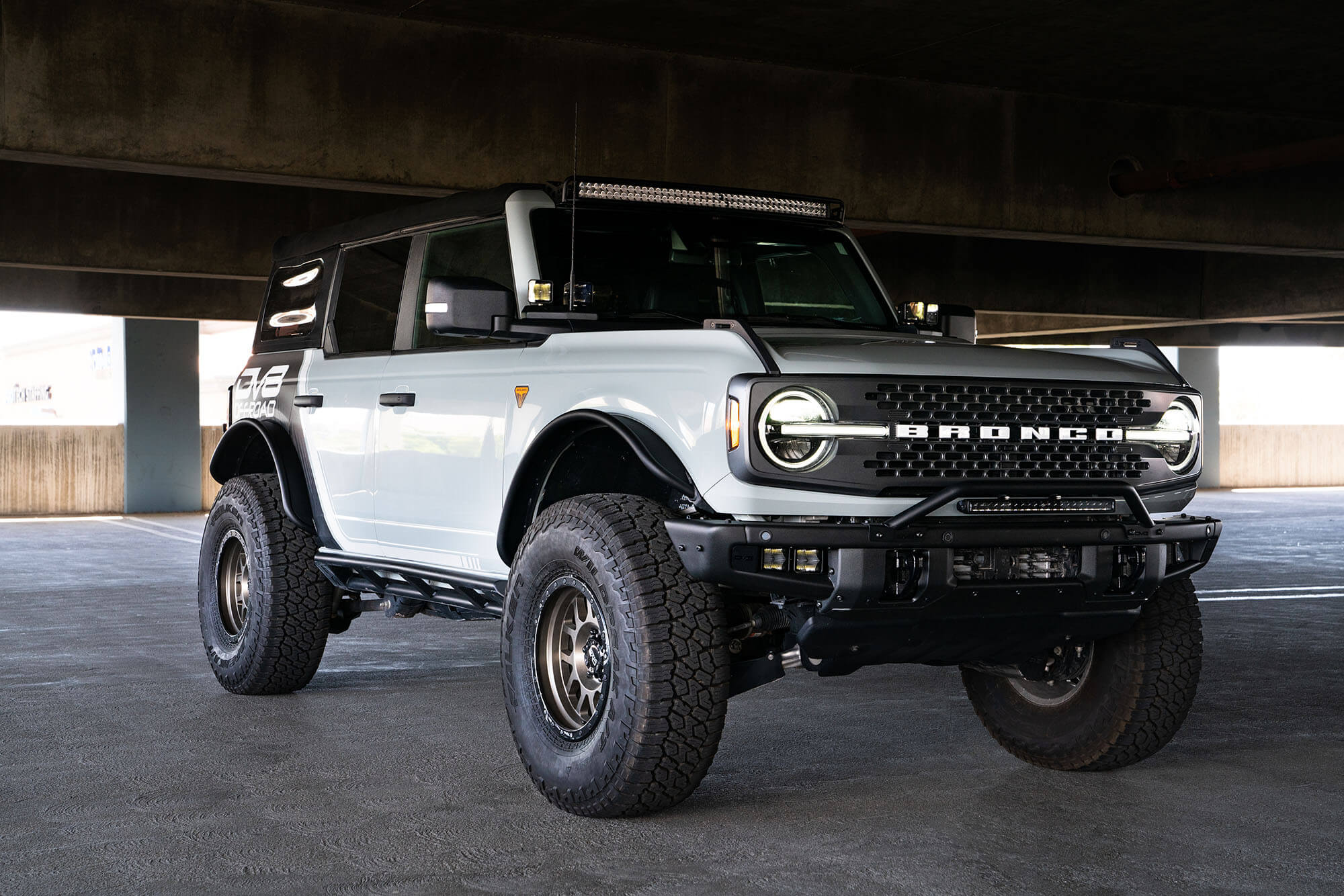 2021-22 Ford Bronco - Curved Light Bracket for 12 3-Inch Pod Lights - Apollo Off-Road
