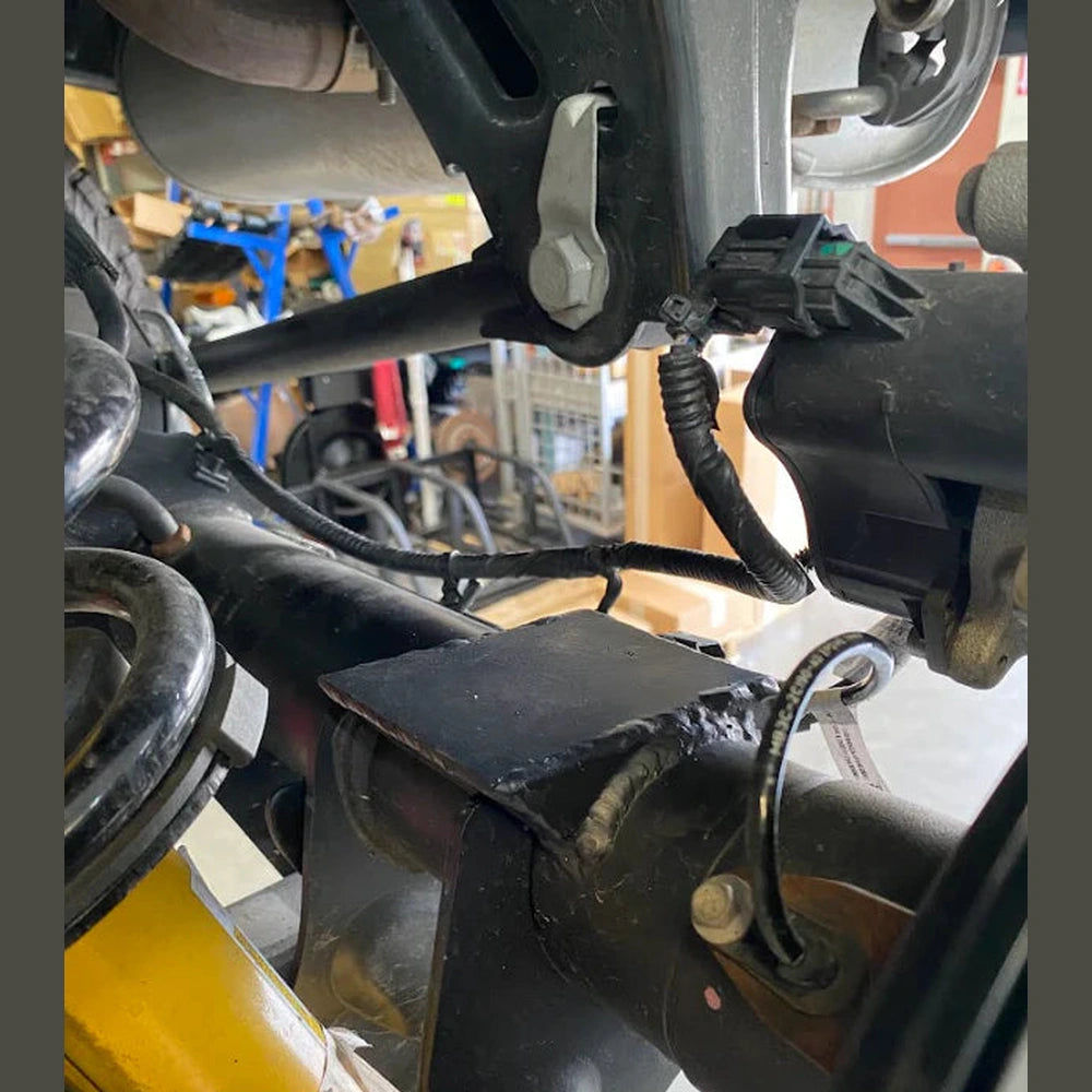 2021+ Bronco Hydraulic Bump Stop Kit for Rear Suspension MIG Welded ADS Bump Stop - 2.1" dia x 2" travel - Hammer Black - Apollo Off-Road