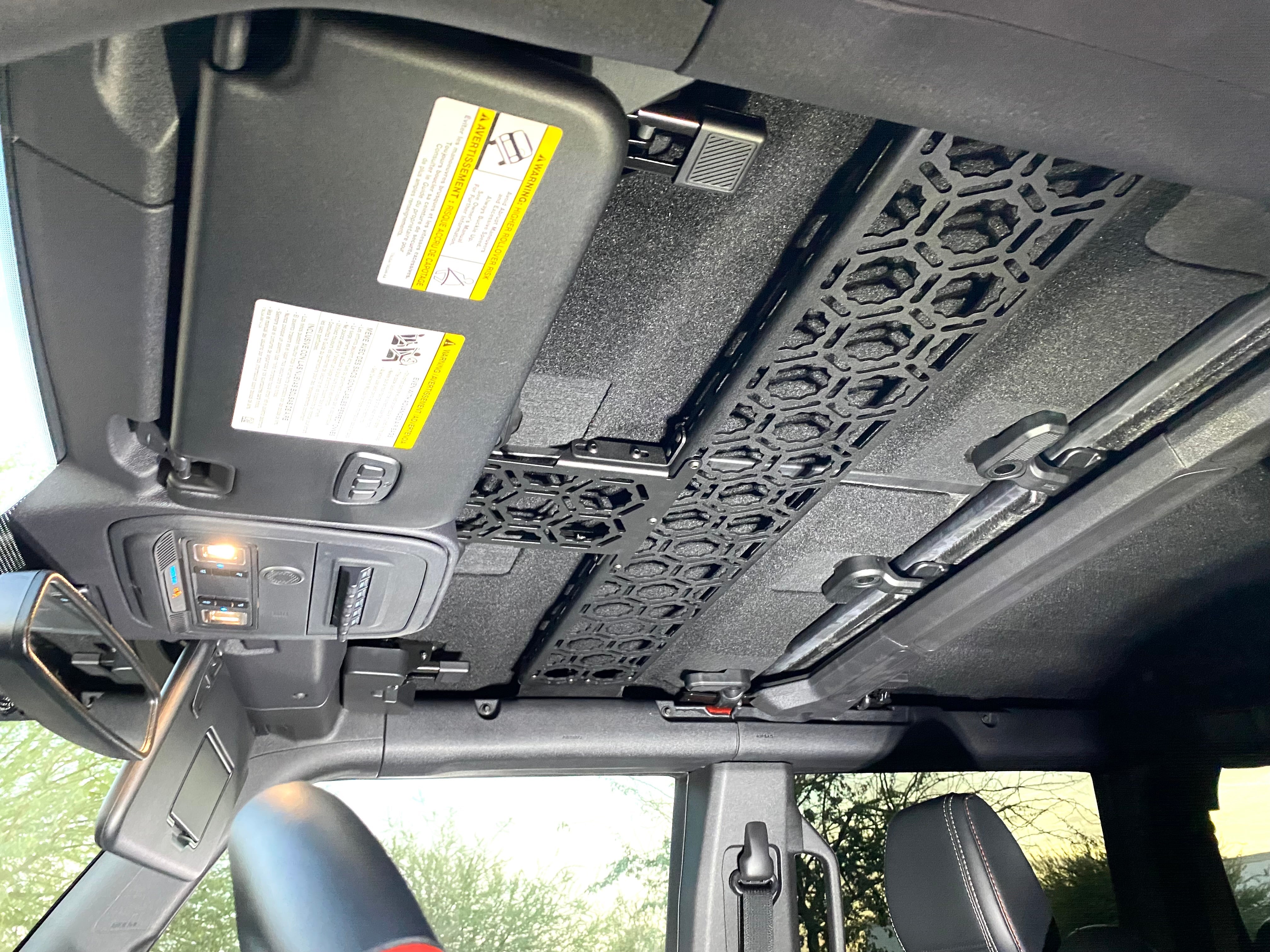 Foutz Motorsports Inside Roof Mount (across front seats with short front panel) by Adapt-A-Panel 2021-2026 Ford Bronco