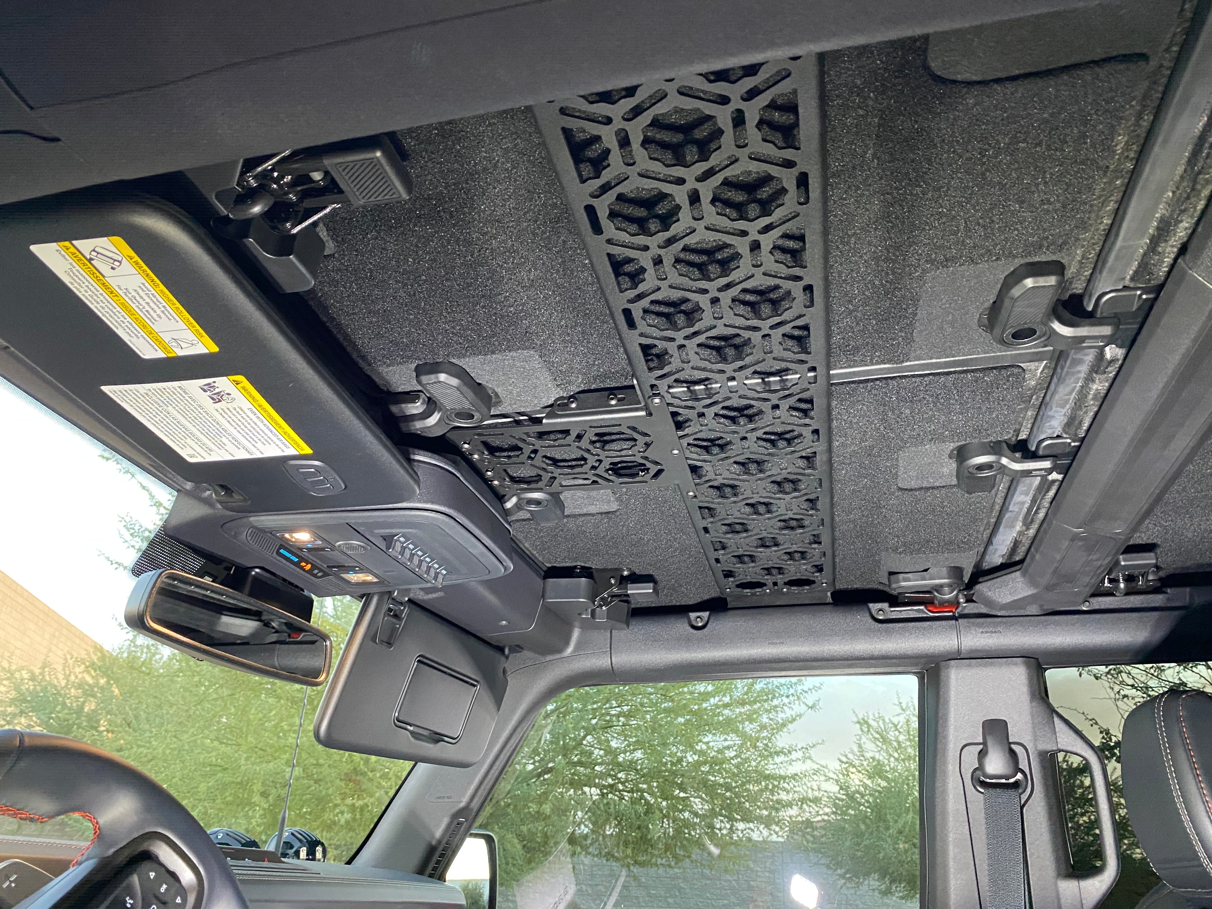 Foutz Motorsports Inside Roof Mount (across front seats with short front panel) by Adapt-A-Panel 2021-2026 Ford Bronco