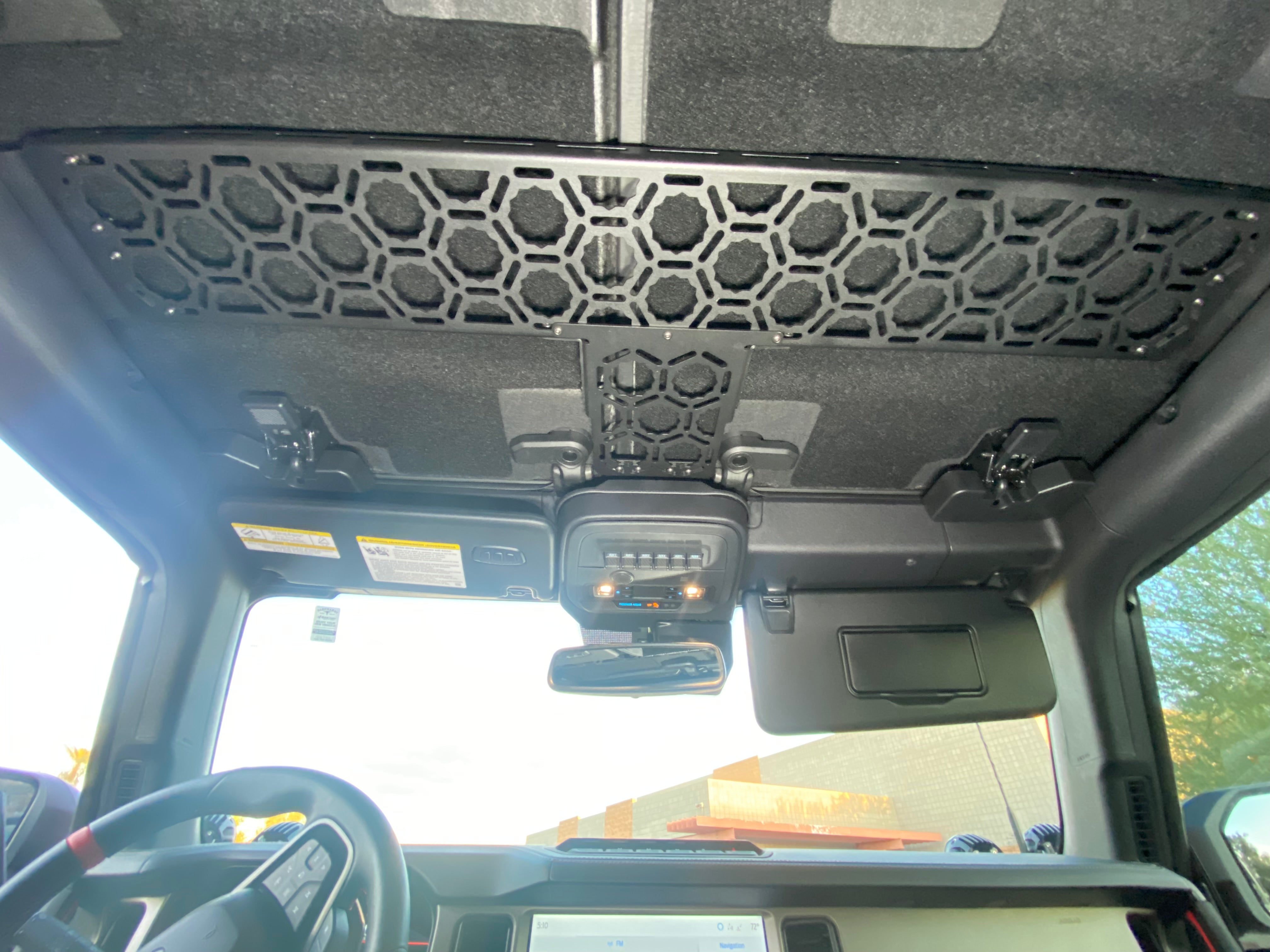 Foutz Motorsports Inside Roof Mount (across front seats with short front panel) by Adapt-A-Panel 2021-2026 Ford Bronco