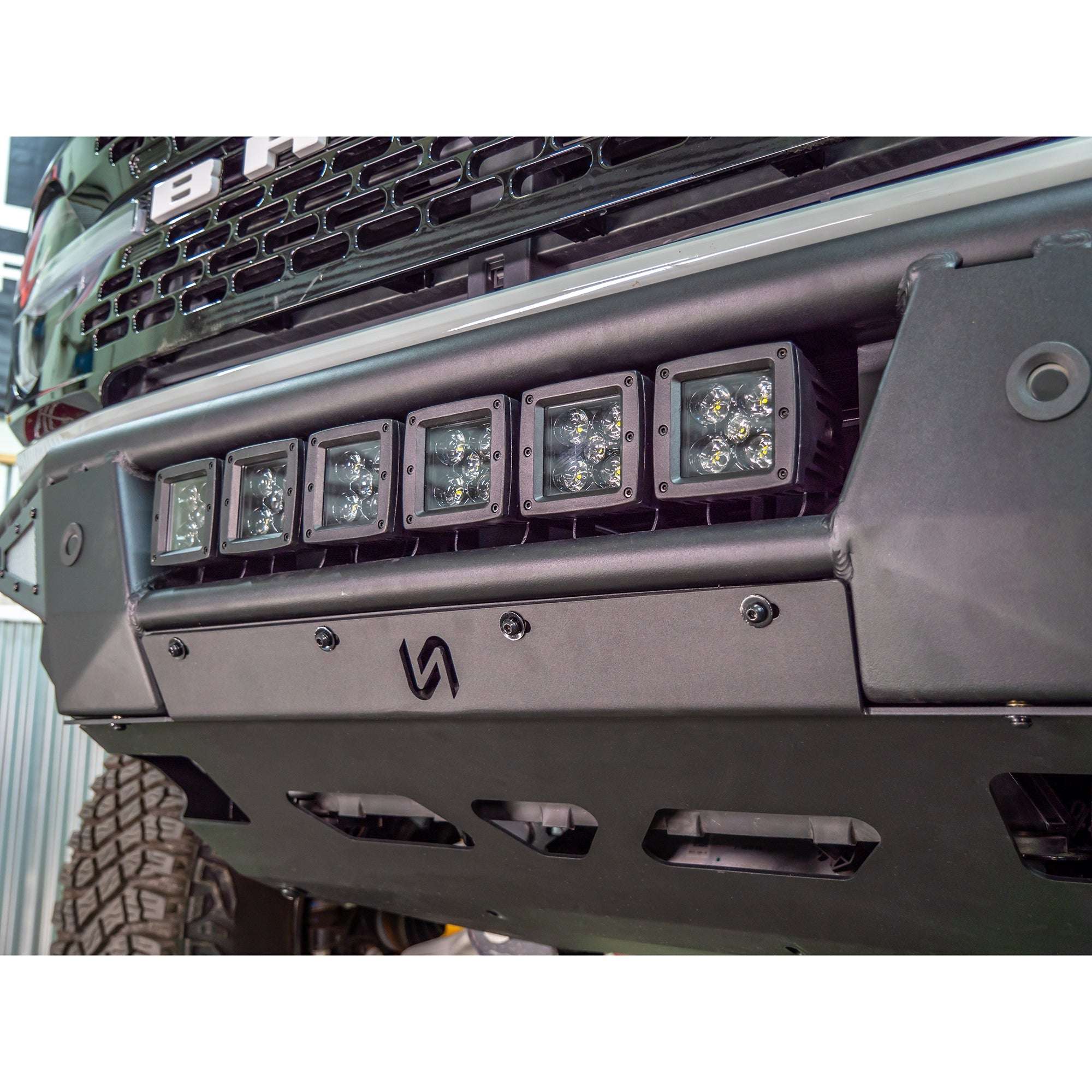 Baja Tubular Front Bumper and Skid Plate for Ford Bronco