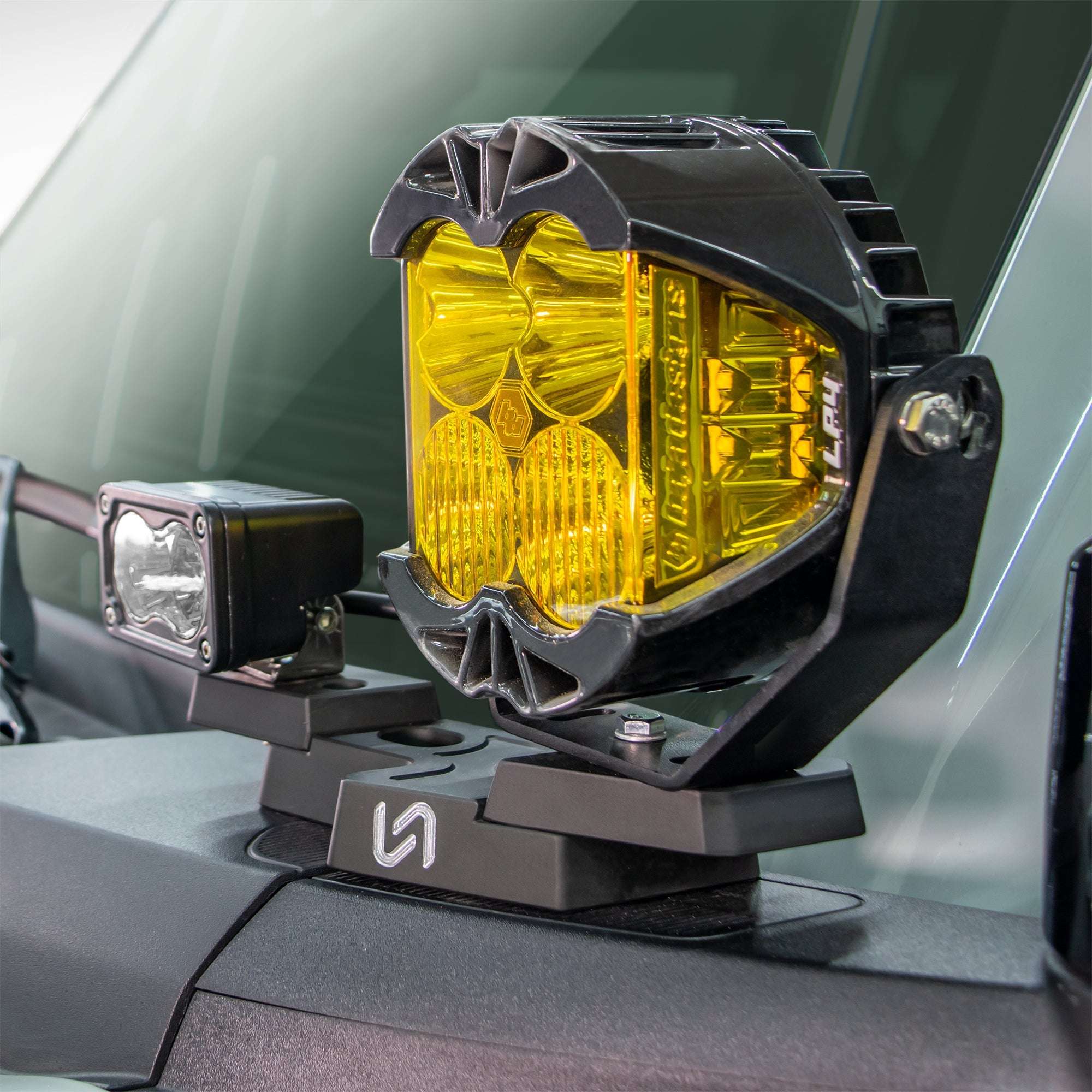 Billet Mirror Light Mounts for Ford Bronco