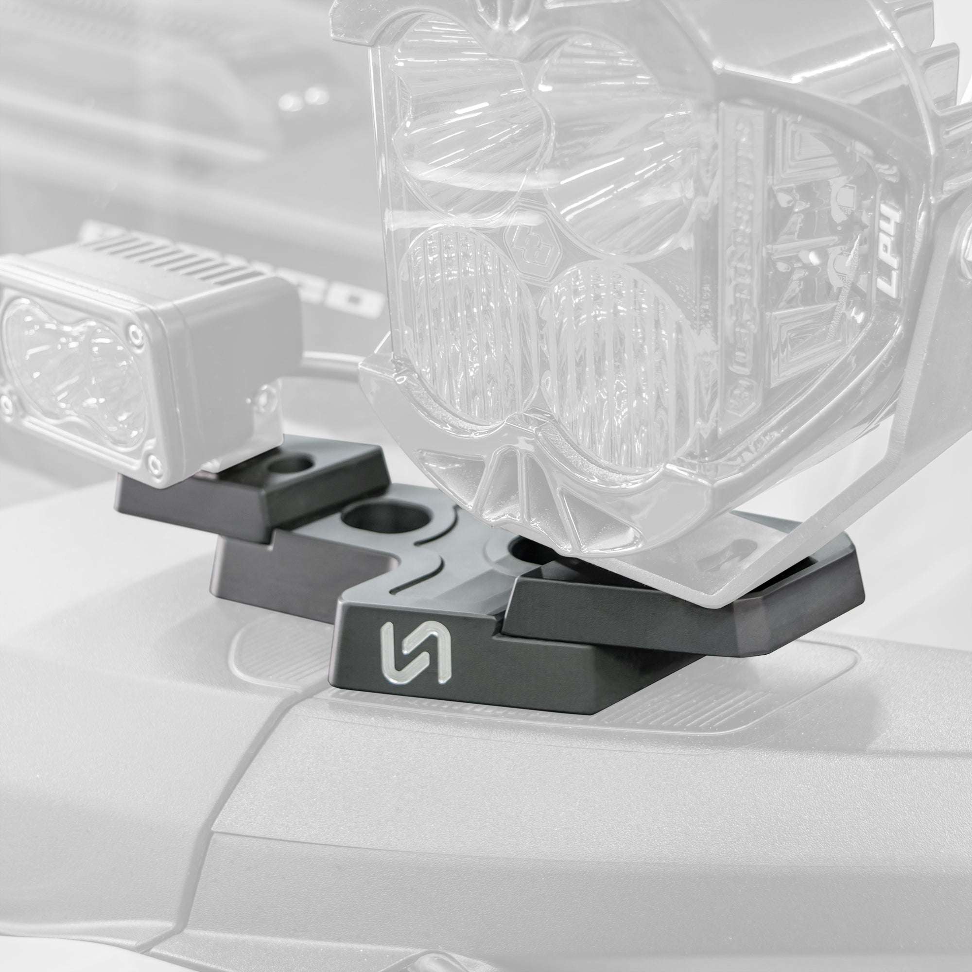 Billet Mirror Light Mounts for Ford Bronco