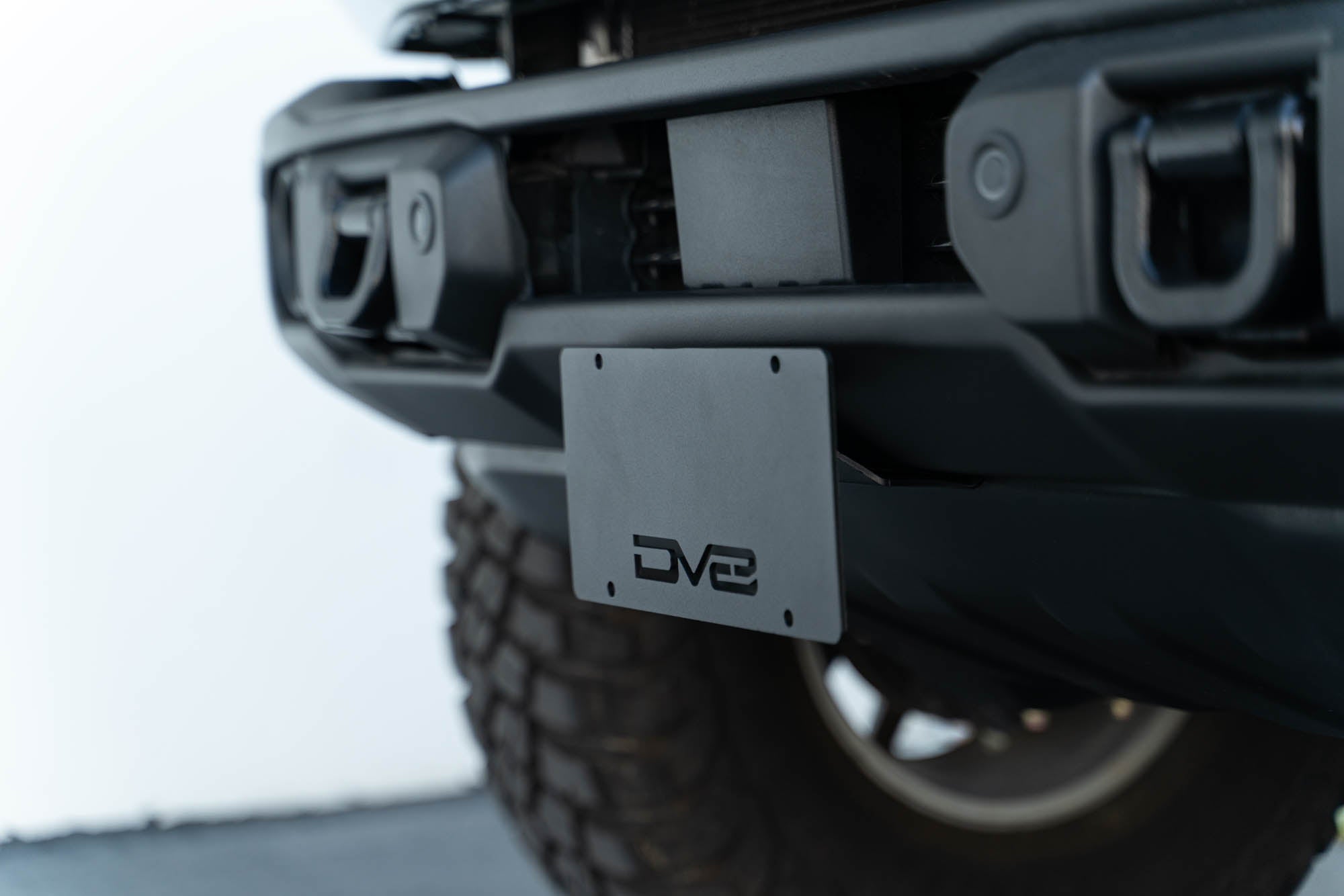 2021+ Ford Bronco Capable Front Bumper License Plate Mount - Apollo Off-Road