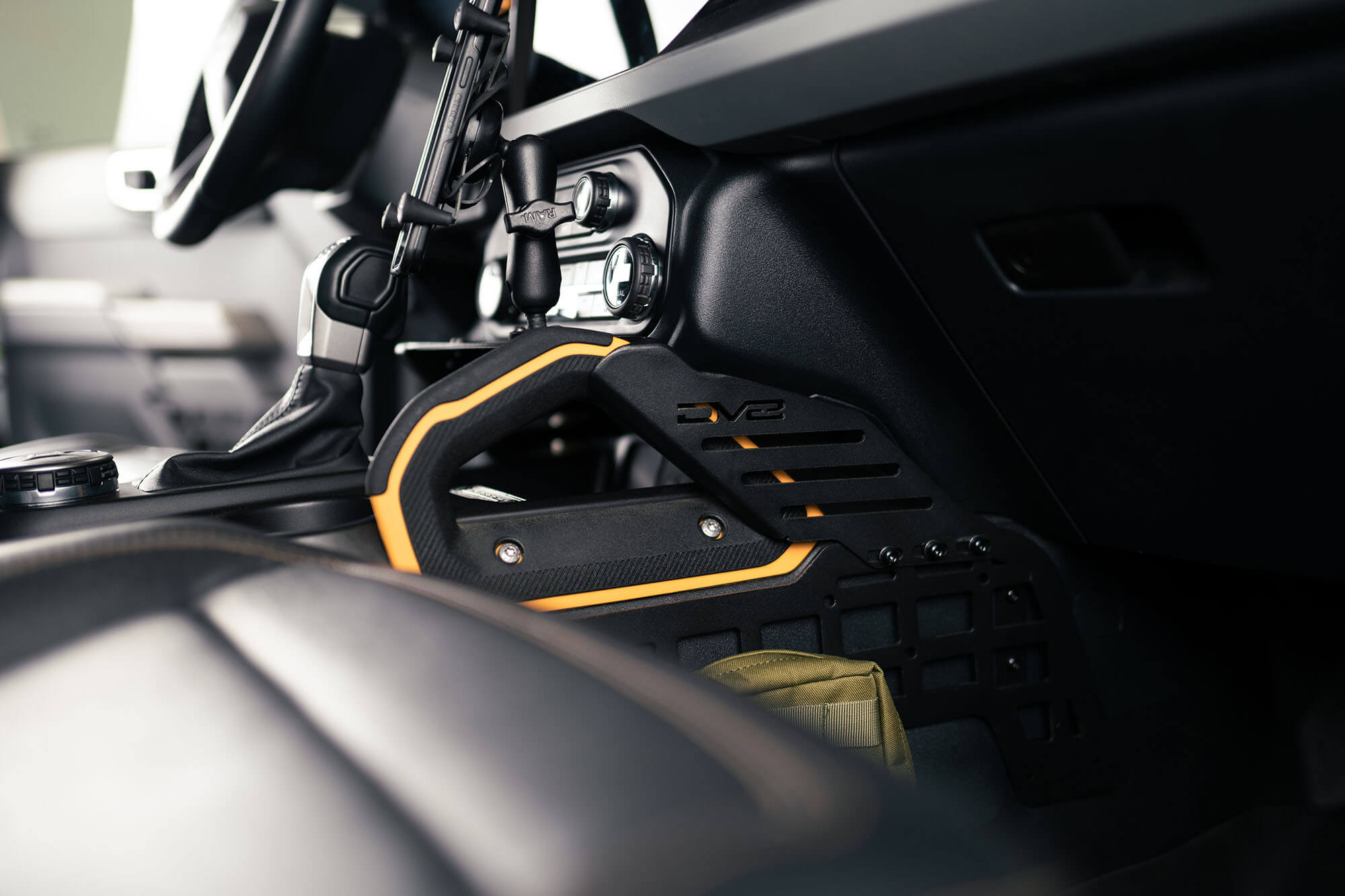 2021+ Ford Bronco Center Console Molle Panels and Bridge - Apollo Off-Road
