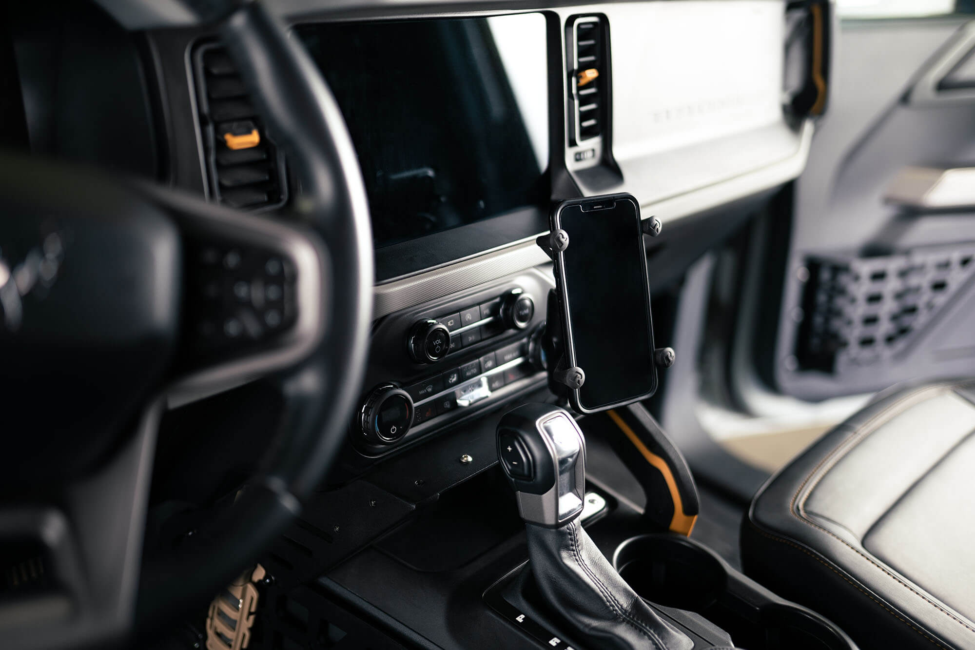 2021+ Ford Bronco Center Console Molle Panels and Bridge - Apollo Off-Road