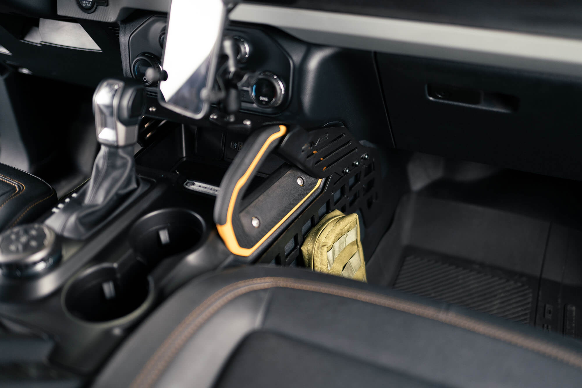 2021+ Ford Bronco Center Console Molle Panels and Bridge - Apollo Off-Road